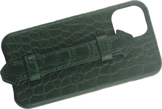 iPhone 12 Pro Max Hoesje - Groen Krokodillenprint - Arrigo.nl