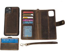 iPhone SE Hoesje - Cognac Leer / Cognac Buffelleer - Arrigo.nl