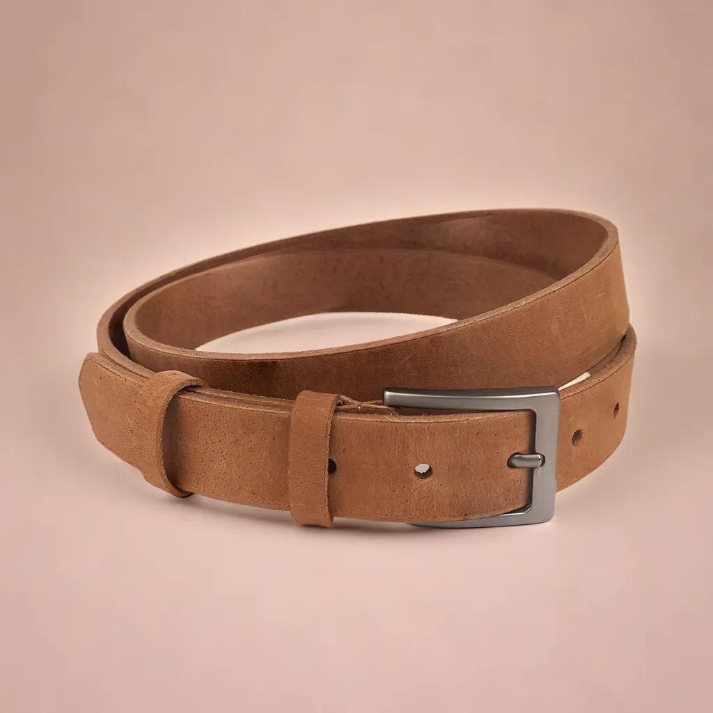 Leren riem cognac – 3 cm breed