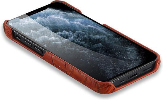 iphone 12 mini hoesje kroko - Arrigo Leather Goods