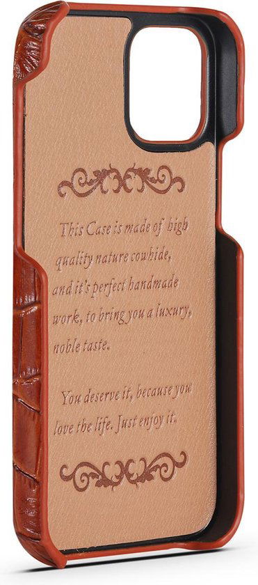 iphone 12 mini hoesje kroko - Arrigo Leather Goods
