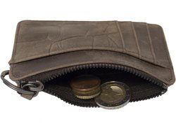 kroko creditcardhouder donkerbruin - Arrigo.nl