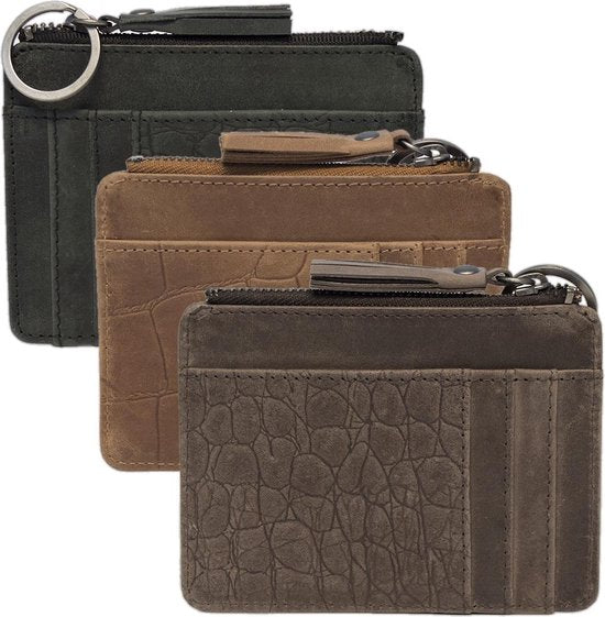kroko creditcardhouder lichtbruin - Arrigo.nl