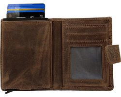 miniwallet pasjeshouder bloemenprint lichtbruin - Arrigo.nl