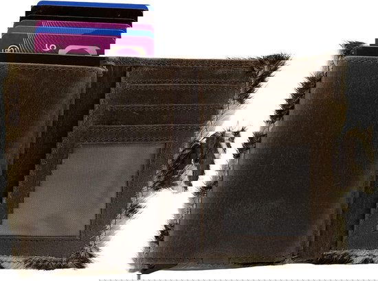 miniwallet pasjeshouder dierenprint donkerbruin - Arrigo.nl