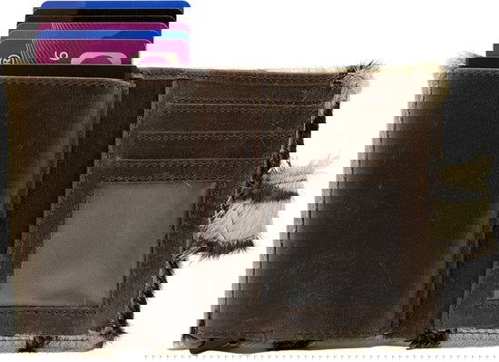 miniwallet pasjeshouder dierenprint donkerbruin - Arrigo.nl