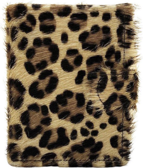 miniwallet pasjeshouder dierenprint donkerbruin - Arrigo.nl