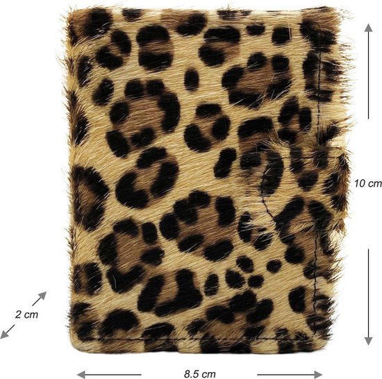 miniwallet pasjeshouder dierenprint donkerbruin - Arrigo.nl