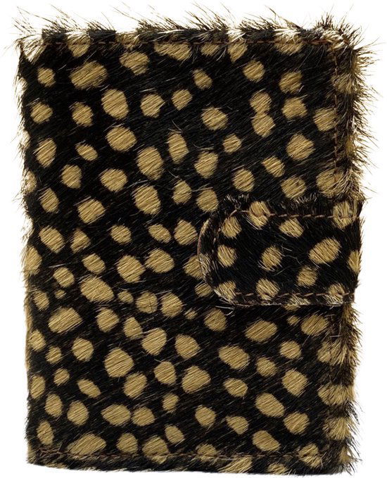 miniwallet pasjeshouder dierenprint donkerbruin - Arrigo.nl