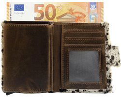 miniwallet pasjeshouder dierenprint lichtbruin - Arrigo.nl