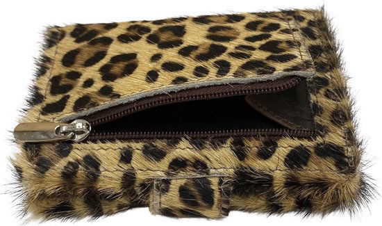 miniwallet pasjeshouder dierenprint lichtbruin - Arrigo.nl