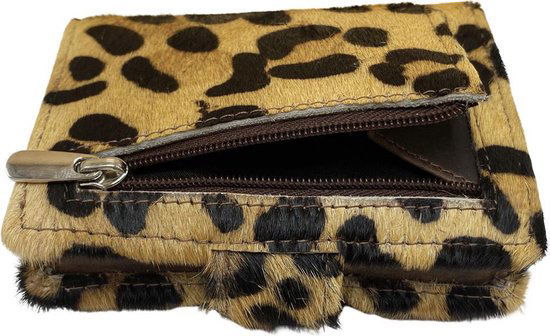 miniwallet pasjeshouder dierenprint lichtbruin - Arrigo.nl
