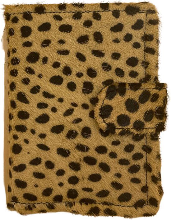 miniwallet pasjeshouder dierenprint matzwart - Arrigo.nl