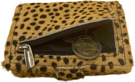 miniwallet pasjeshouder dierenprint matzwart - Arrigo.nl