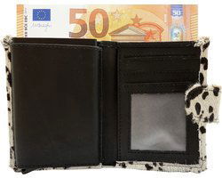 miniwallet pasjeshouder dierenprint matzwart - Arrigo.nl