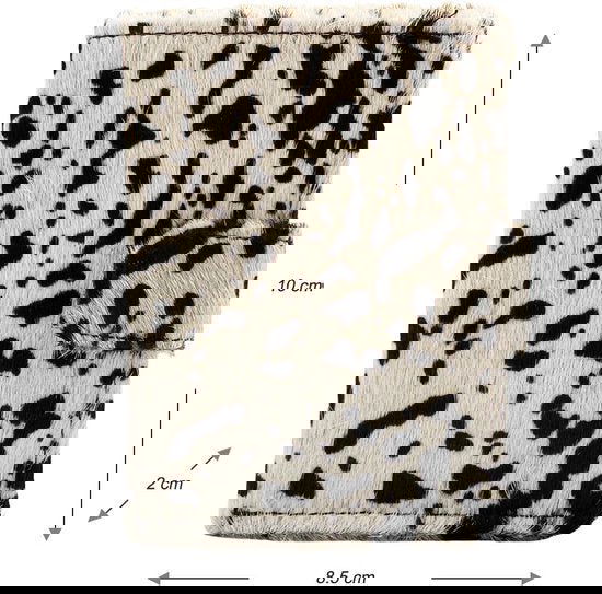 miniwallet pasjeshouder dierenprint matzwart - Arrigo.nl