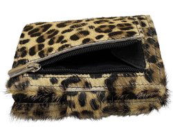 miniwallet pasjeshouder dierenprint matzwart - Arrigo.nl