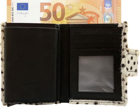 miniwallet pasjeshouder dierenprint matzwart - Arrigo.nl