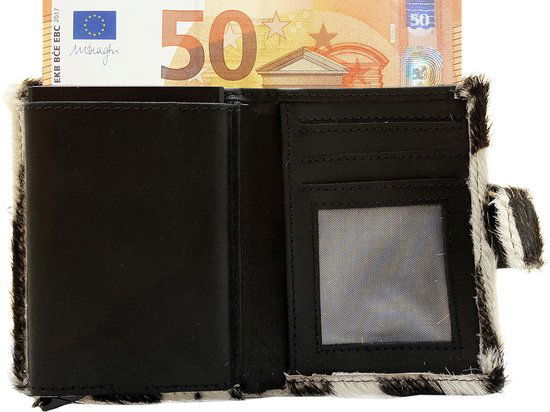 miniwallet pasjeshouder dierenprint matzwart - Arrigo.nl