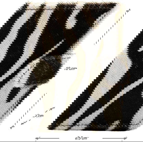 miniwallet pasjeshouder dierenprint matzwart - Arrigo.nl