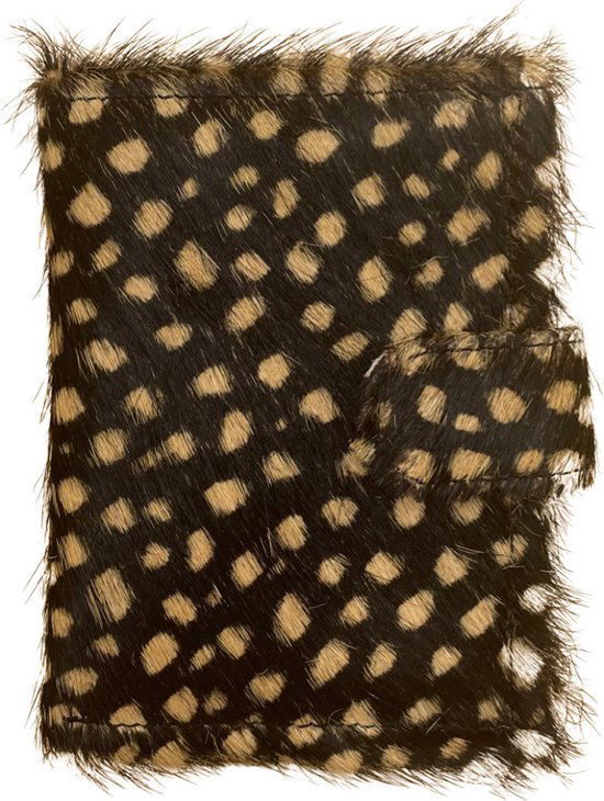 miniwallet pasjeshouder dierenprint matzwart - Arrigo.nl