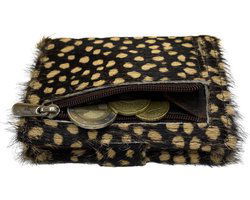 miniwallet pasjeshouderdierenprint donkerbruin - Arrigo.nl