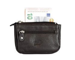 rundleer sleuteletui 2 sleutelringen donkerbruin - Arrigo Leather Goods