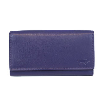 Aubergine kleurige dames portemonnee met knipsluiting van Arrigo