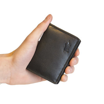 Memoriseren Wie Sprong Mini dames portemonnee van zwart leer kopen? • Arrigo.nl