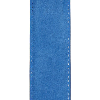 Suede riem - blauw 3.5 cm breed - Arrigo