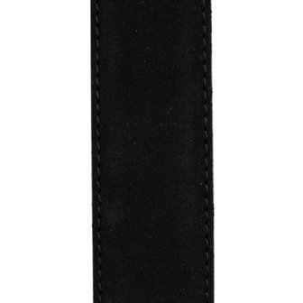 Suede riem - zwart 3.5 cm breed - Arrigo