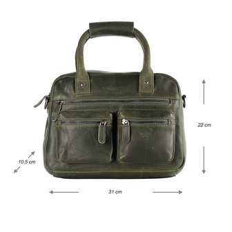 Westernbag van groen leer kopen? • leer • Arrigo.nl