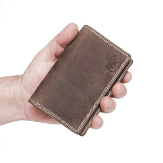 Dames portemonnee met RFID van lichtbruin buffelleer - Arrigo.nl