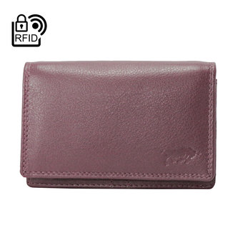 Dames portemonnee met RFID van bordeaux rood leer - Arrigo.nl