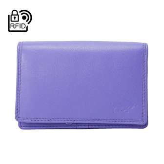 Dames portemonnee met RFID van paars leer - Arrigo.nl