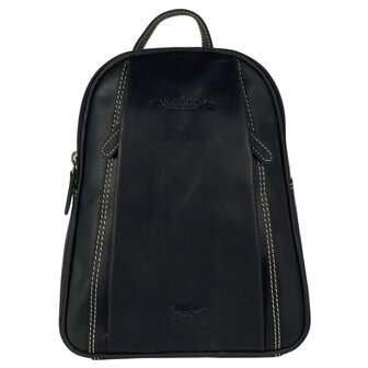 Black Leather Backpack or Shoulder Bag from Arrigo