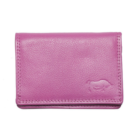 Compacte Mini portemonnee van roze leer - Arrigo.nl, roze leer - Arrigo