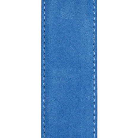 Suede riem - blauw 3.5 cm breed - Arrigo