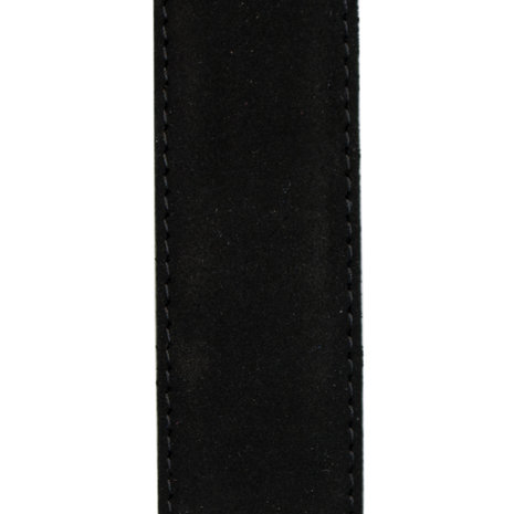 Suede riem - zwart 3.5 cm breed - Arrigo