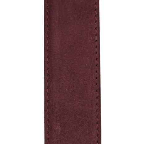 Suede riem - bordeaux rood 3.5 cm breed - Arrigo