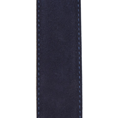 Suede riem - paarsblauw 3.5 cm breed - Arrigo