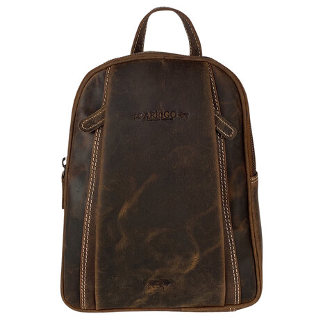Backpack Shoulder bag Light Brown Cognac Leather