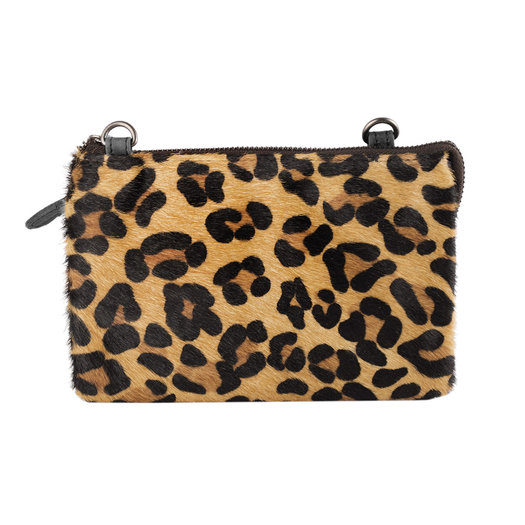 Buy a leather shoulder bag with jaguar print black? • Arrigo.nl