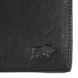 Billfold heren portemonnee van zwart rundleer - Arrigo