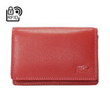 Dames portemonnee met RFID van rood leer - Arrigo.nl