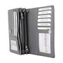 Ladies Wallet of Grey Leather with RFID Protection