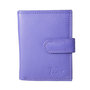 Card holder made of cow leather in the color violet