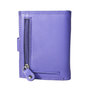 Card holder made of cow leather in the color violet