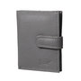 Card holder made of cow leather in the color grey