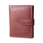 Card holder made of cow leather in the color dark red